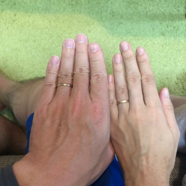 【湘南彫金工房 andfuseの口コミ】 素材は二人ともピンクゴールドがいいと思っていたのですぐに決まりました…