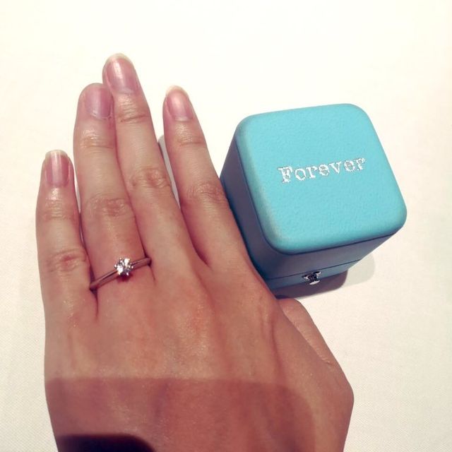 【ティファニー(Tiffany & Co.)の口コミ】 ティファニーというブランドならではのダイヤモンドクオリティと、私の指…