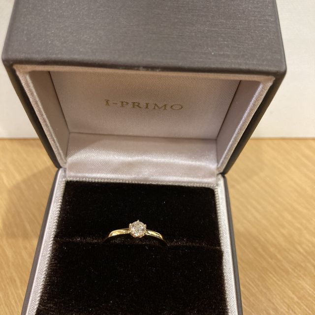 【アイプリモ(I-PRIMO)の口コミ】 結婚指輪はほかで購入したのですが、一周全てにダイヤがついてキラキラし…