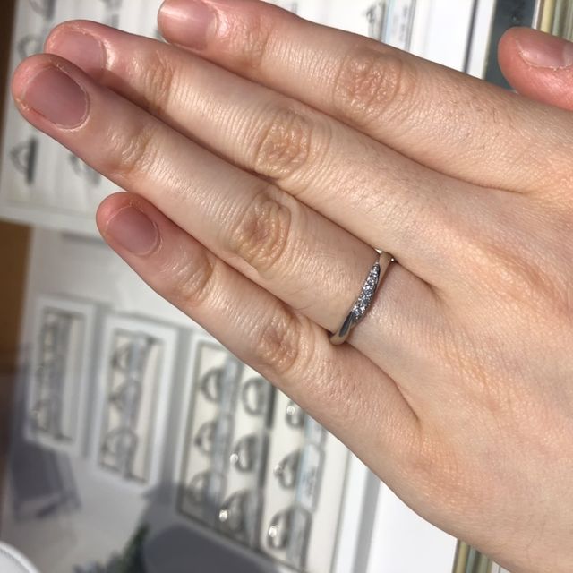 【銀座ダイヤモンドシライシの口コミ】 内甲丸とのことでしたが、指輪のデザインによって内甲丸の種類をかえてい…