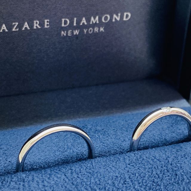 【ラザール ダイヤモンド【取扱店販売】の口コミ】 婚約指輪がラザールダイヤモンドだったので、「ぜひ結婚指輪も！」と思い…