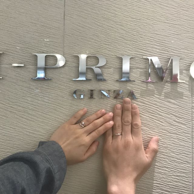 【アイプリモ(I-PRIMO)の口コミ】 他のブランドも見に行き悩んだすえ、着け心地が良く、男性の指にも合う緩…