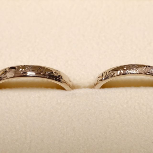 【TANZO.(鍛造指輪)の口コミ】 鋳造ではなく、１つ１つ職人の手で作られており世界に１つだけの指輪を作…