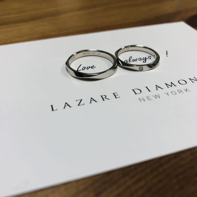 【ラザール ダイヤモンド(LAZARE DIAMOND)の口コミ】 旦那が友人の婚約指輪選びをついていったことがあり、それがきっかけでHP…