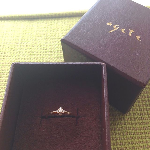 【agete(アガット)の口コミ】 ゴージャス過ぎず普段使いできるものが欲しかったのでこちらにしました。…