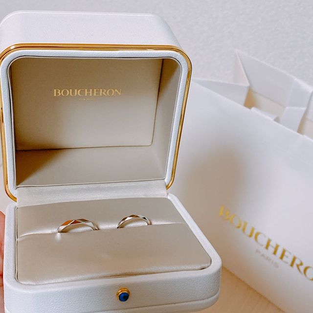 【ブシュロン(BOUCHERON)の口コミ】 結婚指輪はブシュロンと決めていた。旦那から「結婚指輪どこのブランドが…