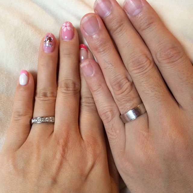 【Ginza Rim(銀座リム)の口コミ】 希望に合う指輪がなかなか見つからなかったため、ベースの指輪を選んで細…