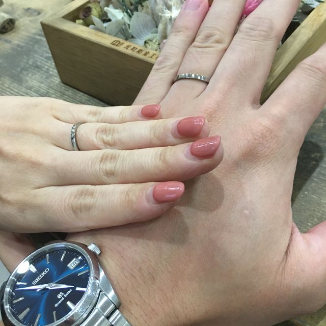 【鎌倉彫金工房の口コミ】 二人で協力しながら作れることと、スマートなデザインであることが決め手…