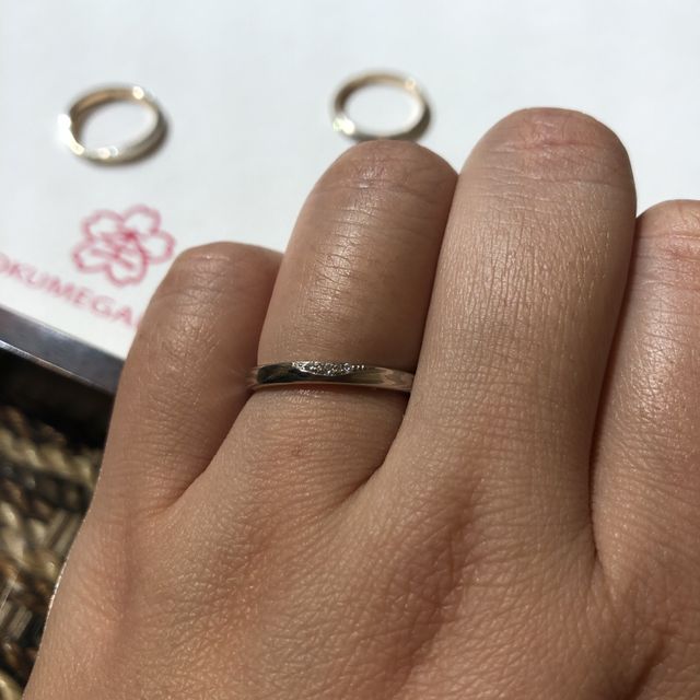 【杢目金屋(もくめがねや)の口コミ】 伝統技能で作られていて、同じ木目がふたつとないのでオリジナルのリング…
