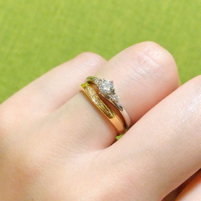 【FOREVERMARK(フォーエバーマーク)の口コミ】 このリングは一目惚れしたものです。ショーケースの中に並んでいるものの…