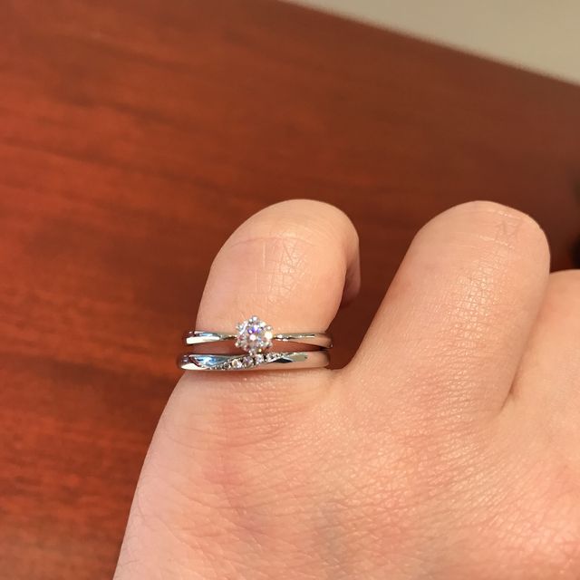 【TRECENTI(トレセンテ)の口コミ】 実際に試着してみて非常につけやすいデザインでした。指輪曲げ伸ばしして…