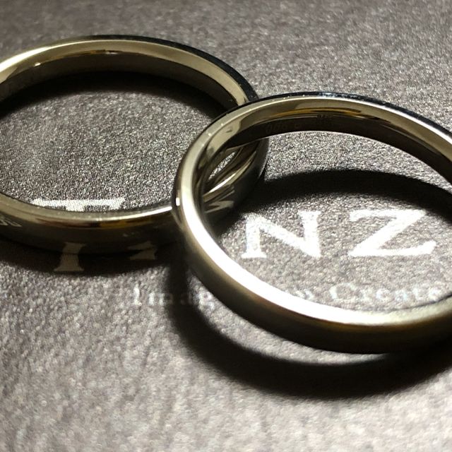 【TANZO.(鍛造指輪)の口コミ】 登山が趣味の二人。沢登り岩登り寒暖風雨の厳しい山でこれからの人生共に…