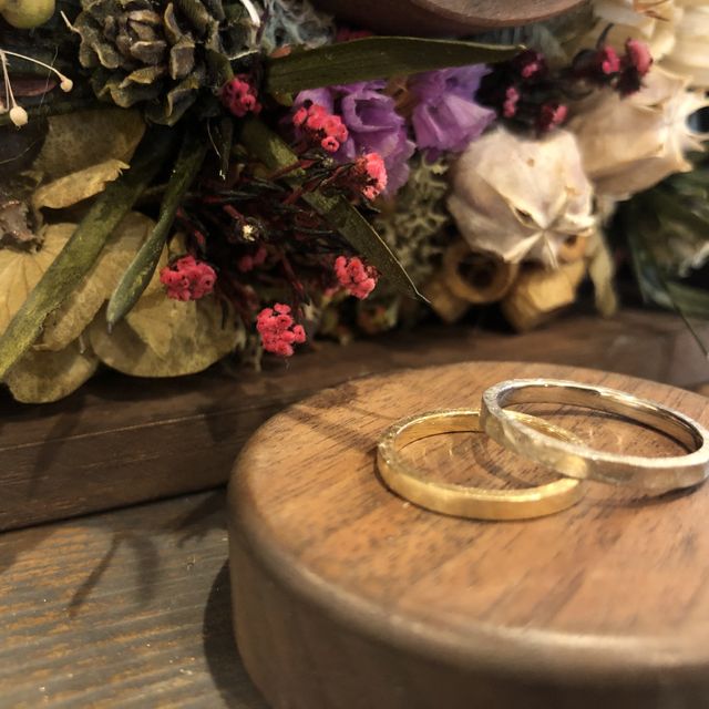 【鎌倉彫金工房の口コミ】 お互いに自分たち指輪を手作りで作りたかったので、色々と探していました…