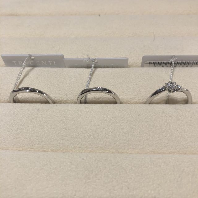 【TRECENTI(トレセンテ)の口コミ】 他社でさまざまな指輪を試着してきましたが、こちらのブランドの指輪は着…