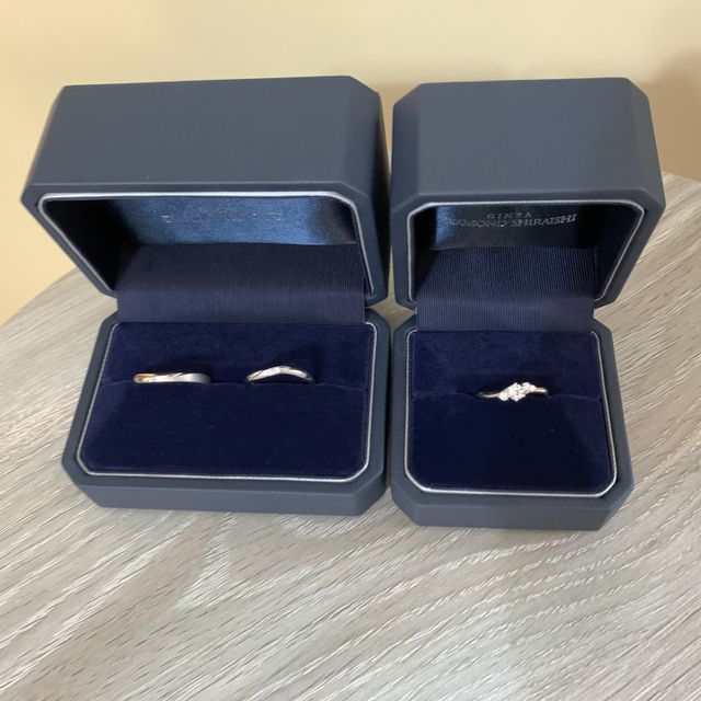 【銀座ダイヤモンドシライシの口コミ】 指輪のデザインがとても可愛らしく、他のものと比べてみても1番良かったか…