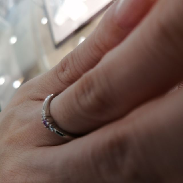 【Ginza Rim(銀座リム)の口コミ】 ピンクダイヤに変更できますが、発色が非常によく、1つつけるだけで映えま…