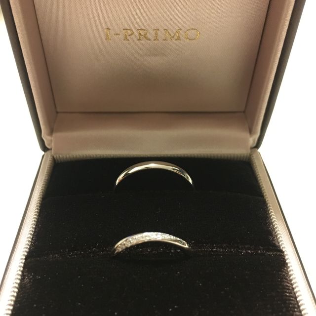 【アイプリモ(I-PRIMO)の口コミ】 付け心地の良さはもちろん、結婚指輪だけどシンプル過ぎずキラキラ感が程…
