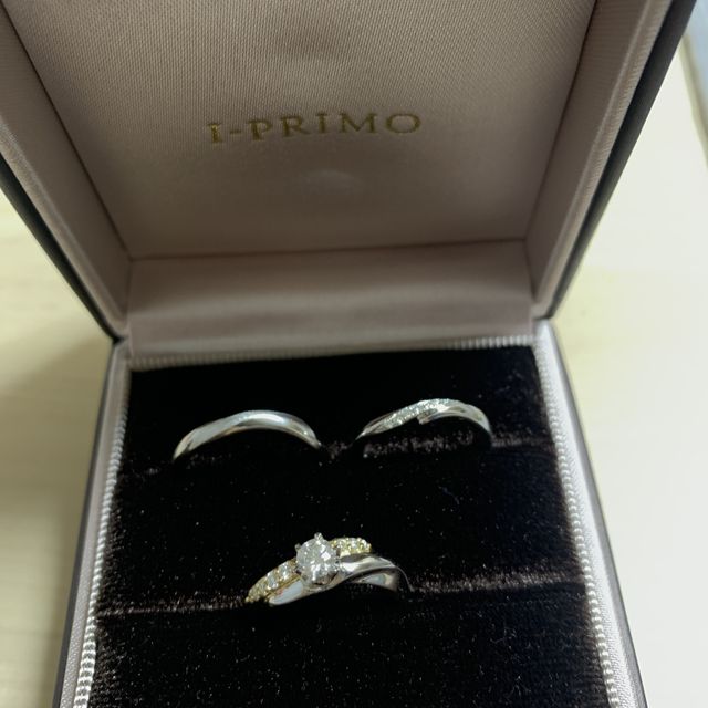 【アイプリモ(I-PRIMO)の口コミ】 婚約指輪よりも前に、彼が婚約指輪でマット加工に一目惚れしたものがあっ…