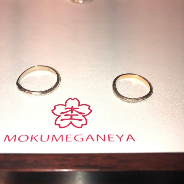 【杢目金屋(もくめがねや)の口コミ】 プラチナ、ゴールド、ピンクゴールドを好きな配合で混ぜ合わせて指輪を作…