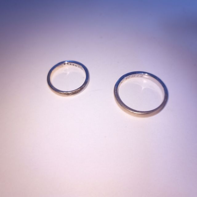 【ケイウノ ブライダル(K.UNO BRIDAL)の口コミ】 特にデザインにはこだわりはなかったのですが、プラチナとゴールドが半分…