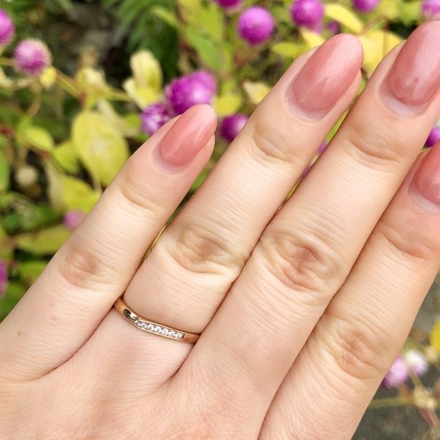 【BAUM(バーム)の口コミ】 来店前から結婚指輪はゴールド・ピンクゴールドでリングが太くない物にし…