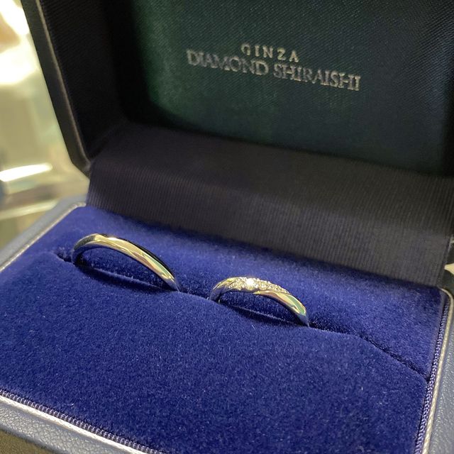 【銀座ダイヤモンドシライシの口コミ】 デザイン、着け心地が気に入ったのもありますが、最後の決め手は店員さん…