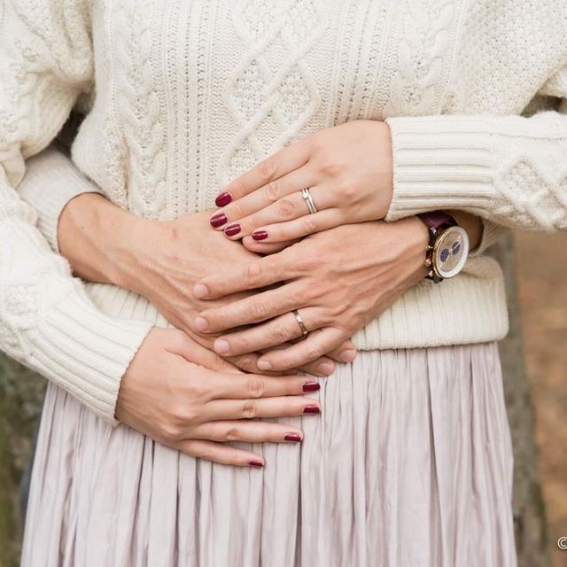 【ラザール ダイヤモンド(LAZARE DIAMOND)の口コミ】 ハーフエタニティと決めて選んでいましたが、表面の凹凸が少なく、日常的…