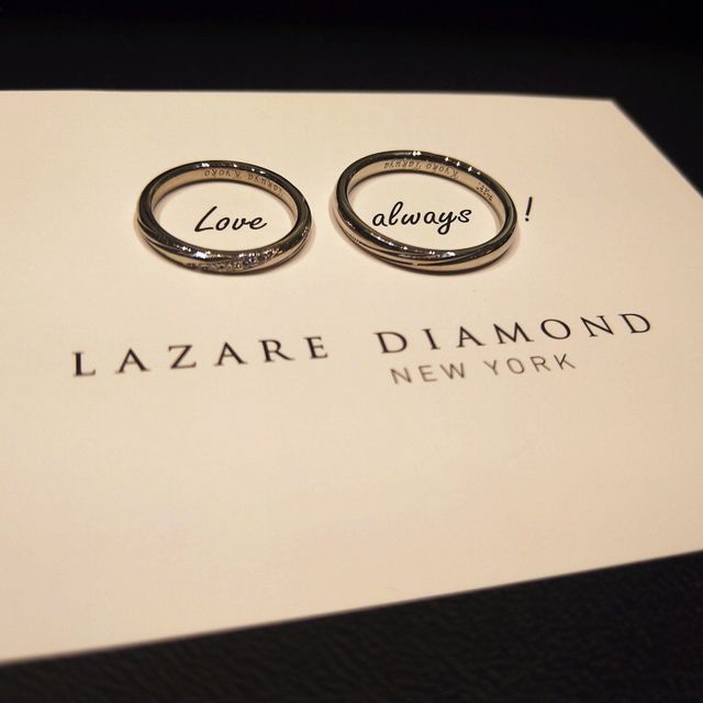【ラザール ダイヤモンド(LAZARE DIAMOND)の口コミ】 色んな指輪を見せていただき、ずっと着けるものなので出来れば丈夫な鍛造…