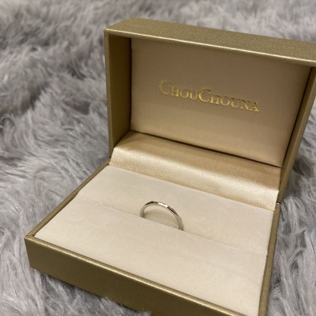 【CHOUCHOUNA(シュシュナ)の口コミ】 もともと細いデザインを希望してたので、思い通りの指輪に出会えました。…