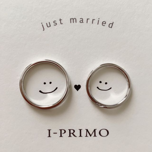 【アイプリモ(I-PRIMO)の口コミ】 緩やかなウェーブに惹かれてこちらにしました。私は指輪の形はウェーブが…