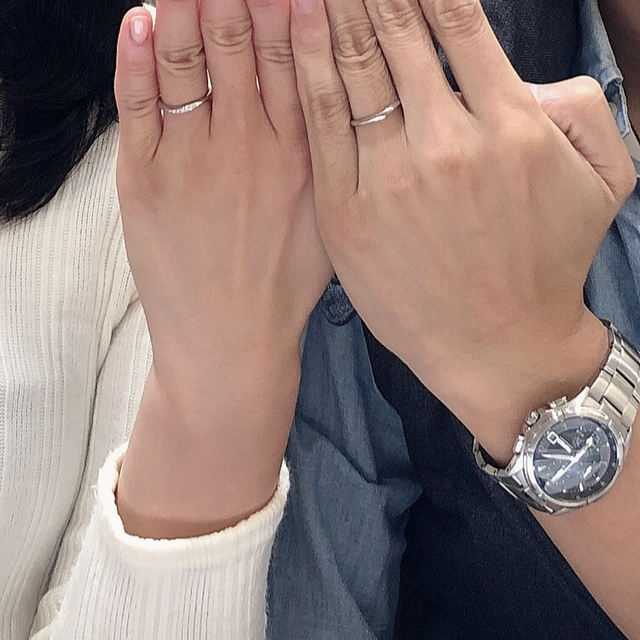 【ラザール ダイヤモンド(LAZARE DIAMOND)の口コミ】 お店の接客や説明も良く、デザインと価格が自分達の理想にピッタリ当ては…