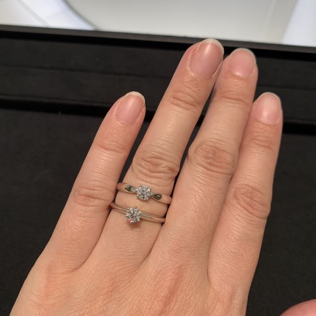 【ティファニー(Tiffany & Co.)の口コミ】 憧れのティファニー。王道のセッティング＆日本人向けのハーモニーを試着…