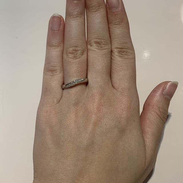 【TRECENTI(トレセンテ)の口コミ】 大きいダイヤがとにかく可愛いです。男女で双子ダイヤが入っているのもこ…