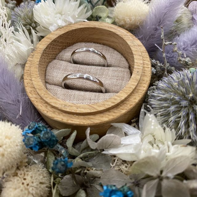 【鎌倉彫金工房の口コミ】 指輪のデザインはシンプルなもの、ストーン類は希望はなく、とにかくシン…