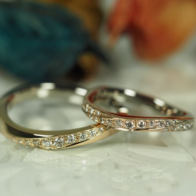 【Antille(アンティール)の口コミ】 アンティールさんにしかないアウロアの結婚指輪です。プラチナ、ゴールド…