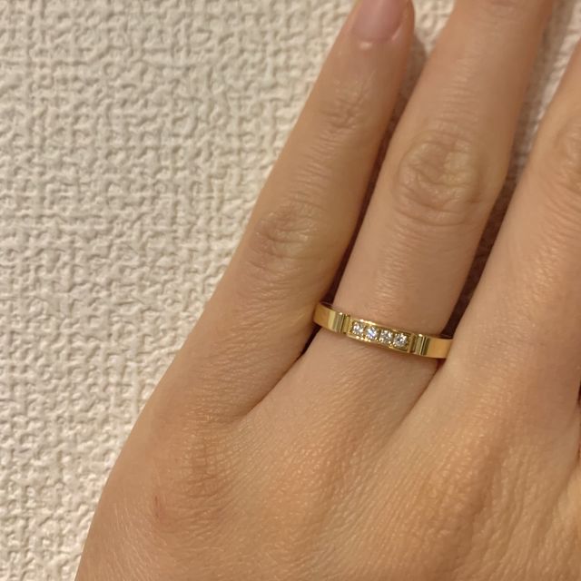 【カルティエ(Cartier)の口コミ】 自分の肌馴染みの良いゴールドの指輪を探していました。カルティエ以外の…