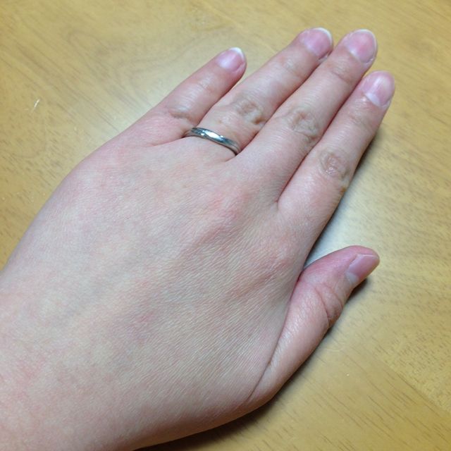 【銀座ダイヤモンドシライシの口コミ】 シンプルだけど、柔らかく変わった感じだったので他の人とかぶらないかな…