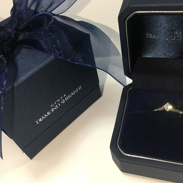 【銀座ダイヤモンドシライシの口コミ】 指輪はシンプルな物を探していたので、イメージ通りの指輪が見つかりまし…