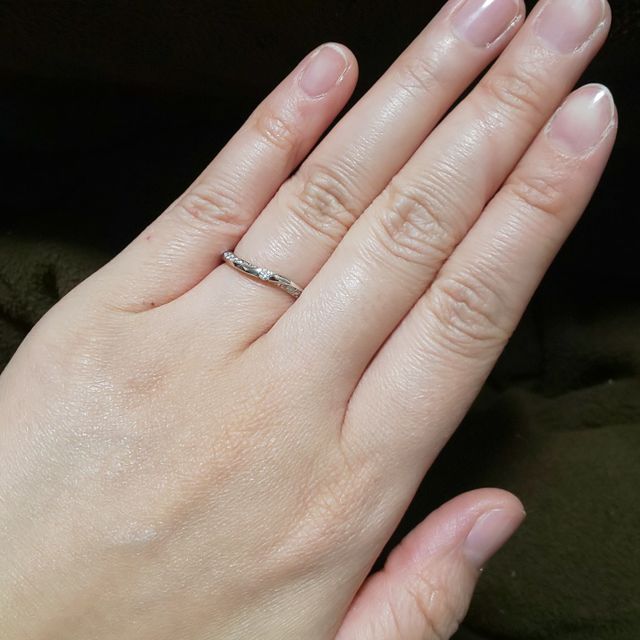 【PORTADA(ポルターダ)の口コミ】 結婚指輪はストレートタイプのイメージでしたが、3タイプあると教えて頂き…