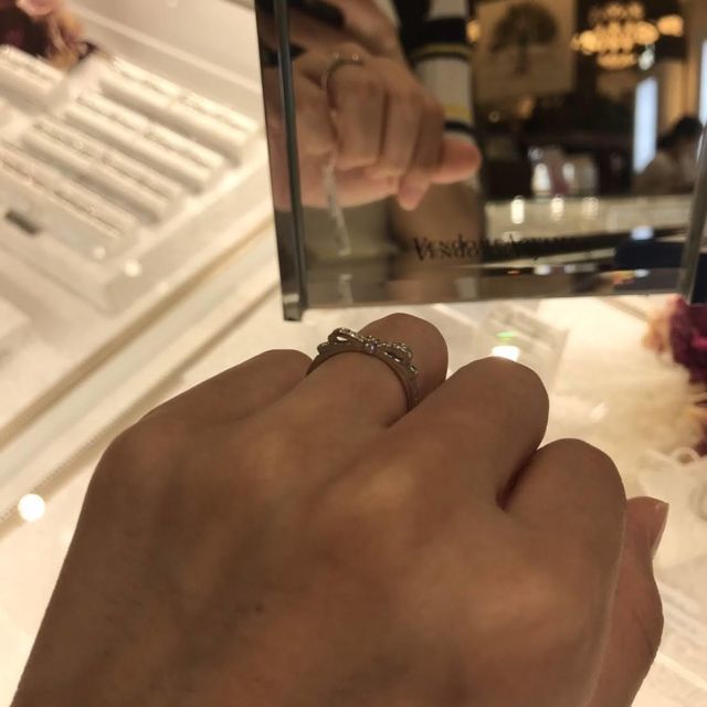 【ヴァンドーム青山(VENDOME AOYAMA)の口コミ】 インスタの広告で拝見し、立体的なリボンのモチーフがかわいくてお店へ足…