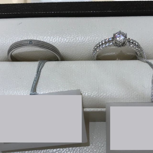 【CHARMY(チャーミー)の口コミ】 デザインの可愛らしさやセットで着けた時の相性、しっかりとしたダイヤモ…