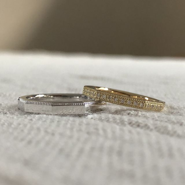 【ORECCHIO(オレッキオ)の口コミ】 婚約指輪は、ゴールドで普段でも着用できるオシャレなデザインを探してい…