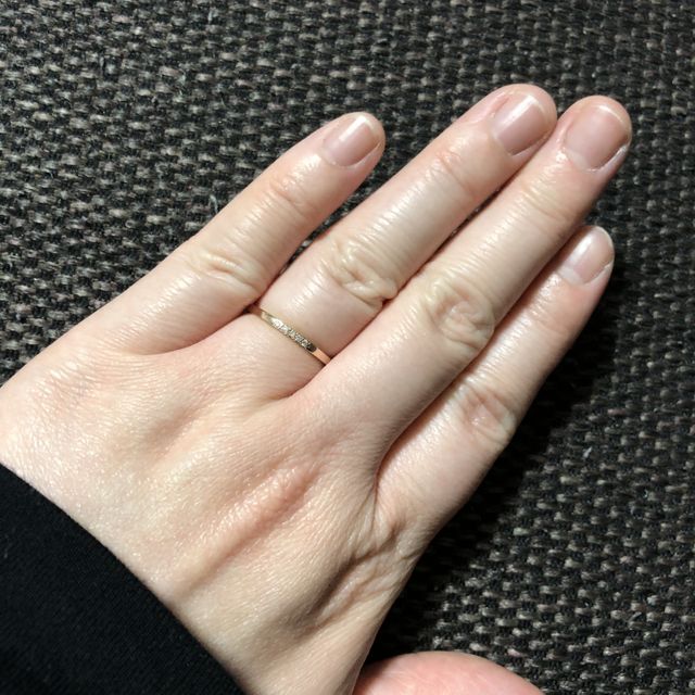 【鎌倉彫金工房の口コミ】 当人、カジュアルな服装なことが多いため婚約指輪です！結婚指輪です！と…