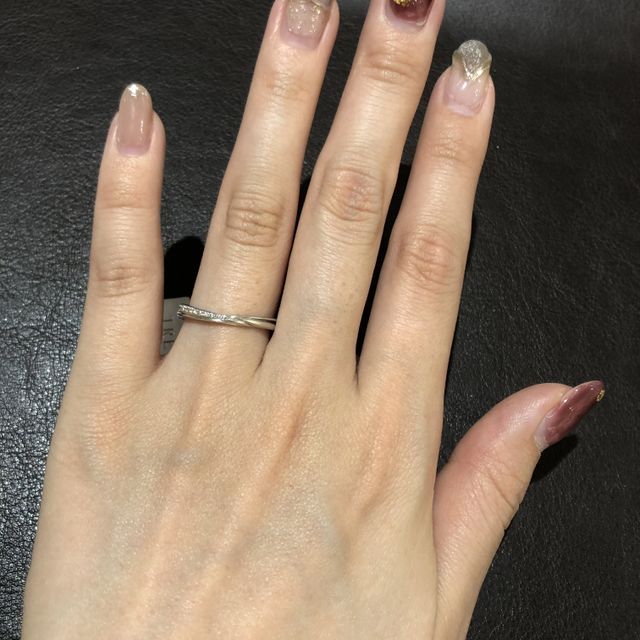 【TRECENTI(トレセンテ)の口コミ】 内甲丸タイプの指輪でとにかくつけ心地の良い指輪でとても素敵だと思いま…