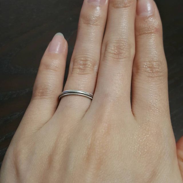 【ティファニー(Tiffany & Co.)の口コミ】 結婚指輪は長く使うものなので、飽きがこないようにシンプルなデザインを…