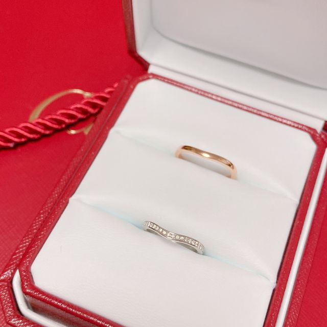 【カルティエ(Cartier)の口コミ】 ダイヤモンドは華奢だけど一つ一つの輝きが綺麗。上品で存在感のある指輪…