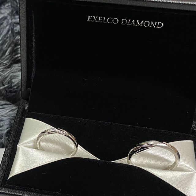【エクセルコダイヤモンド(EXELCO DIAMOND)の口コミ】 シャンスエターナル(永遠に続く幸運)という結婚指輪を購入しました。結婚…