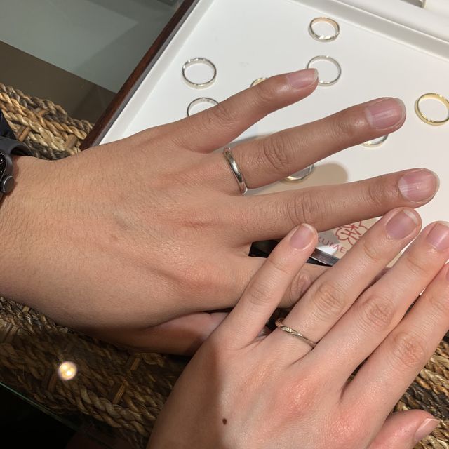 【杢目金屋(もくめがねや)の口コミ】 全て1点ものとのことで、特別感があり大変惹かれました。6種類の素材を組…