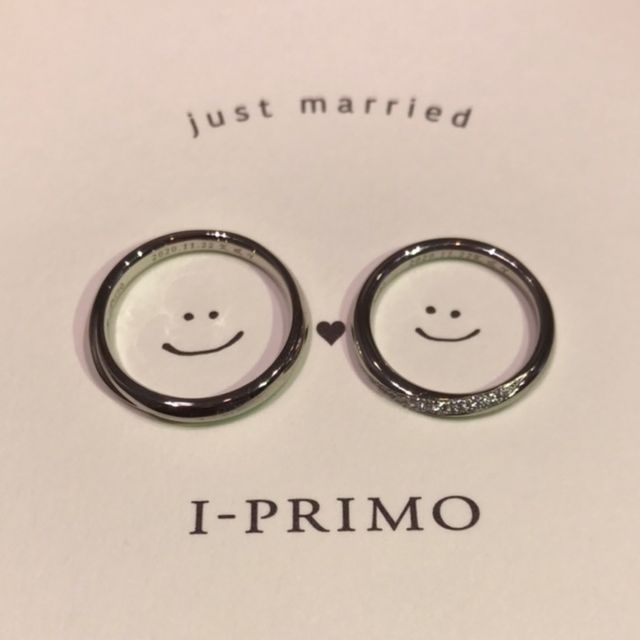 【アイプリモ(I-PRIMO)の口コミ】 ストレートデザインがいいなと思っており、その中でも、15石のダイヤモン…