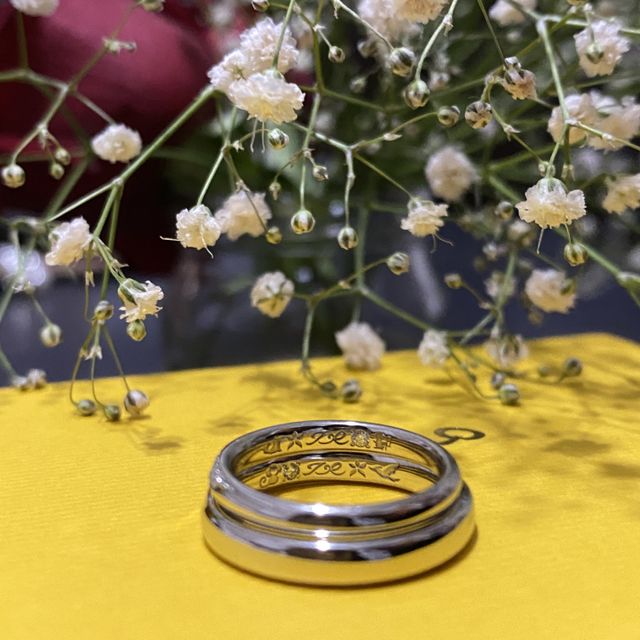 【ケイウノ ブライダル(K.UNO BRIDAL)の口コミ】 デザインや込められた想い。
刻印も希望が叶い、魅力に感じました。
個人…